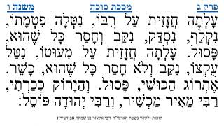 מסכת סוכה פרק ג משנה ו