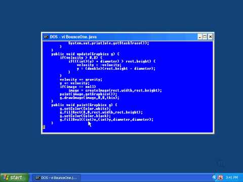 One Bouncing Ball Java