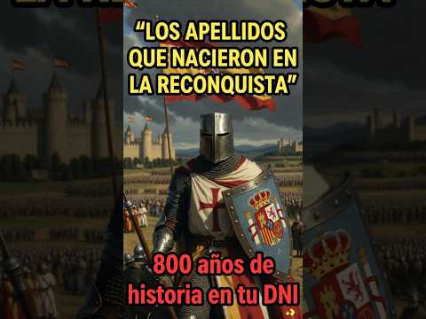 Muchos apellidos españoles nacieron durante la Reconquista 🔥 #Reconquista #ApellidosEspañoles