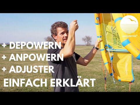 DEPOWERN + ANPOWERN + ADJUSTER einfach erklärt - Kitesurf KnowHow by LAKEUNITED