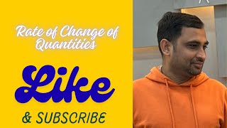 Rate of change of quantities by ka ek anokha video by Anoop Sir |