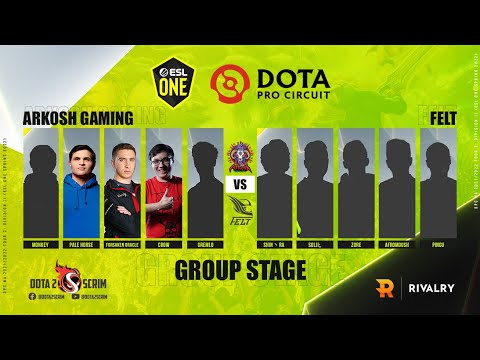 Arkosh Gaming vs felt - DPC NA 2021/22 Tour 2: Division II - Group Stage - B03