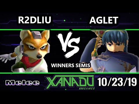 S@X 325 SSBM - R2DLiu (Fox) Vs. Aglet (Marth, Peach) Smash Melee Winners Semis