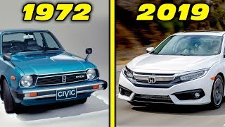 Honda Civic History / Evolution (1972 - 2019) 4K