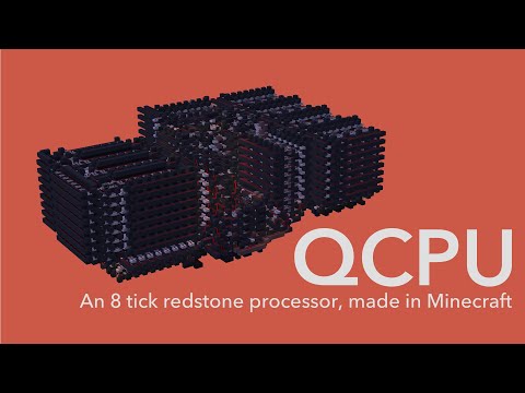 QCPU - An 8 Tick Redstone Processor, Made In Minecraft