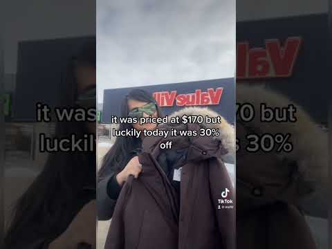 $1300 canada goose jacket at the #thrift for $124 #thrift #manitoba #thrifthaul #thrifting #winnipeg