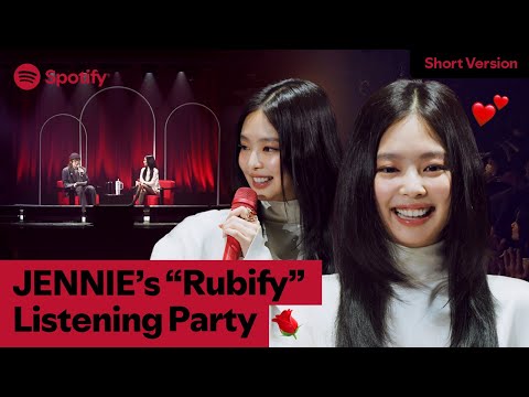 JENNIE opens the curtains to “Ruby”ㅣRubify Listening Party (short ver.)
