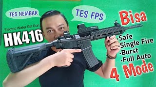 Download lagu Hk416 Electric Water Gel Gun Blaster. WGG. Unboxing, Review, Tes Fps. mp3
