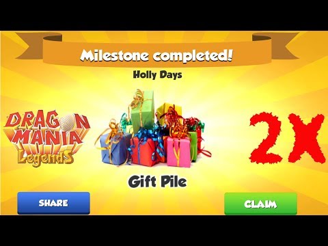 Holly Days Events Phase 8 + Gift Pile , Gameplay , Dragon Mania Legends - part 686 HD