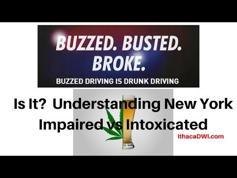 New York Drug Impaired DWAI Versus Intoxicated DWI