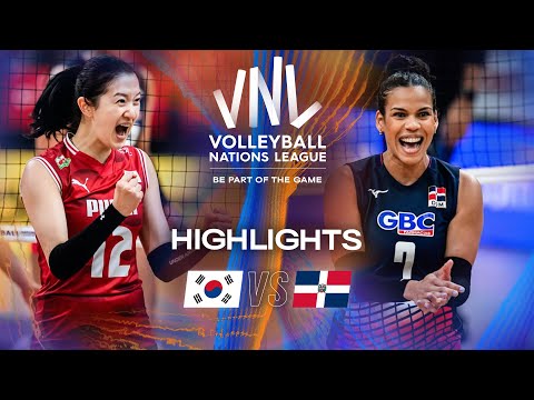 Korea 🇰🇷 vs. Dominican Republic 🇩🇴 - Highlights | Week 2 | Women's VNL 2025