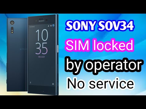 sony sov34 sim locked by operator NO service