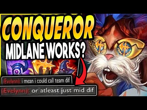 Conqueror Heimerdinger has UNBELIEVABLE Damage! Midlane Difference is real? - League of Legends