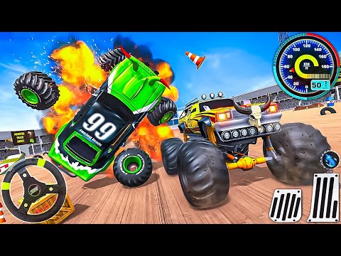 Crazy Monster Truck Demolition Derby 3D - Extreme Crash Car Racing - Android Gameplay