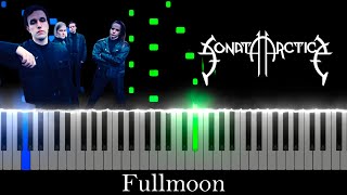 Fullmoon - Sonata Arctica (Visual Piano Tutorial/Best Version)