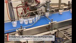 The Unifiller Mini Filling Line - automated, highly efficient and flexible depositing of food