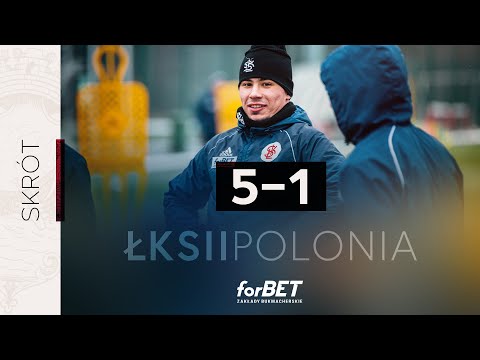 Sparing: ŁKS II Łódź - Polonia Piotrków Trybunalski 5:1 | SKRÓT MECZU