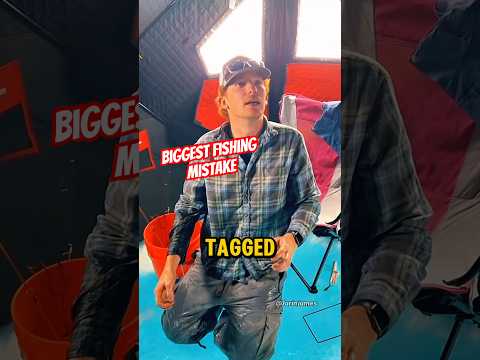 Fisherman makes HUGE mistake😮‍💨 #fishing #bassfishing #icefishing #shorts #viralshorts #fail #fish