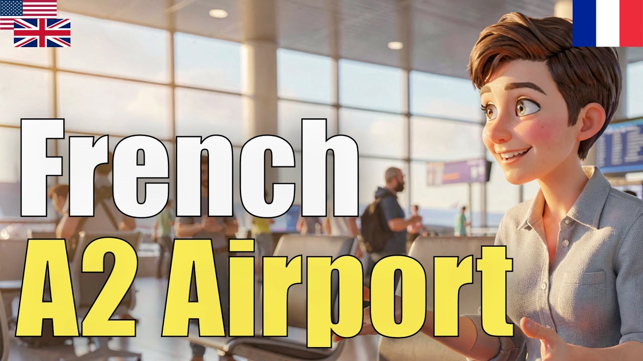 French A2 Airport | Natural Listening | Must-Know