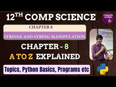 12th Computer Science Python Chapter 8 String A To Z Python Example Programs Compulsory