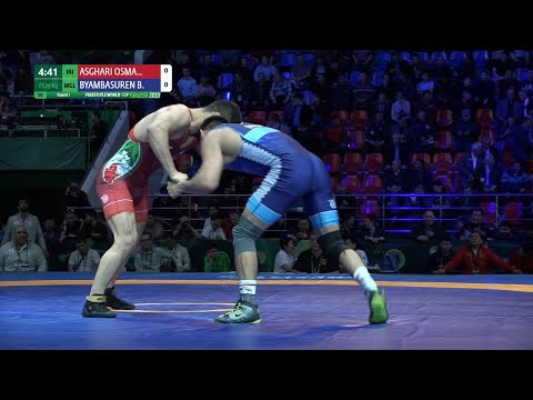 Round 1 FS - 79 kg: M. ASGHARI OSMA (IRI) v. B. BYAMBASUREN (MGL)