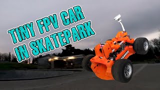 Ok, tiny fpv drone car, again... BUT! Skatepark and abandoned mall