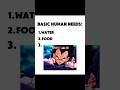 BASIC HUMAN NEEDS Dbz Vegeta Goku Dragonball Edit