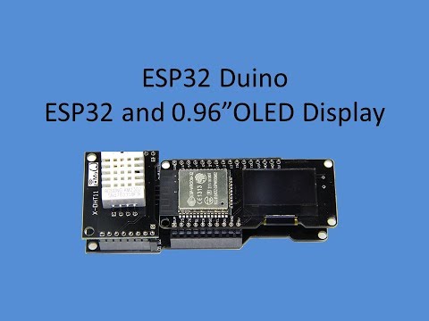 Tech Note 041 - ESP32 X1 board with 0.96" OLED display and DHT22 temp/humidity sensor