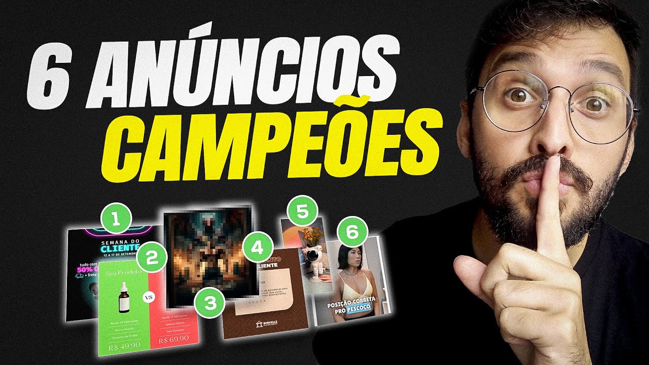 6 Criativos de ALTA Conversão - O 3º Vendeu MUITO