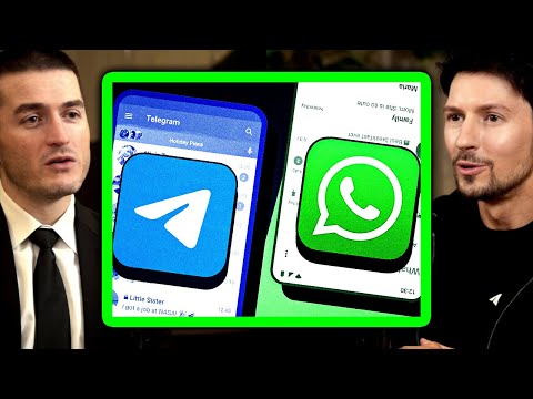 Telegram vs WhatsApp: Why everyone copies from Telegram | Pavel Durov and Lex Fridman