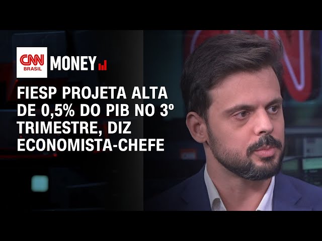 Fiesp projeta alta de 0,5% do PIB brasileiro no 3º tri, diz economista-chefe | MONEY NEWS