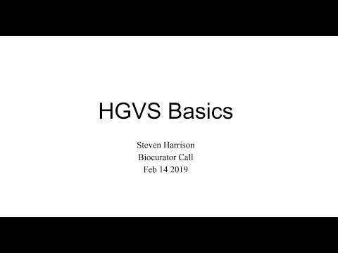 HGVS nomenclature basics and legacy variants