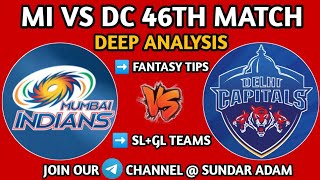 MI VS DC Dream11 team | 46th Match | MI VS DC Dream11 Prediction | IPL 2021