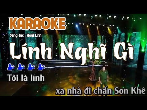 Lính Nghĩ Gì Karaoke || Beat Chuẩn || Nhạc Vàng Bolero Karaoke