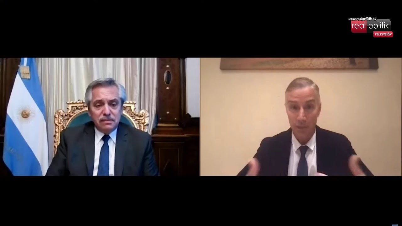 Videoconferencia entre Alberto Fernández y el titular del laboratorio Richmond