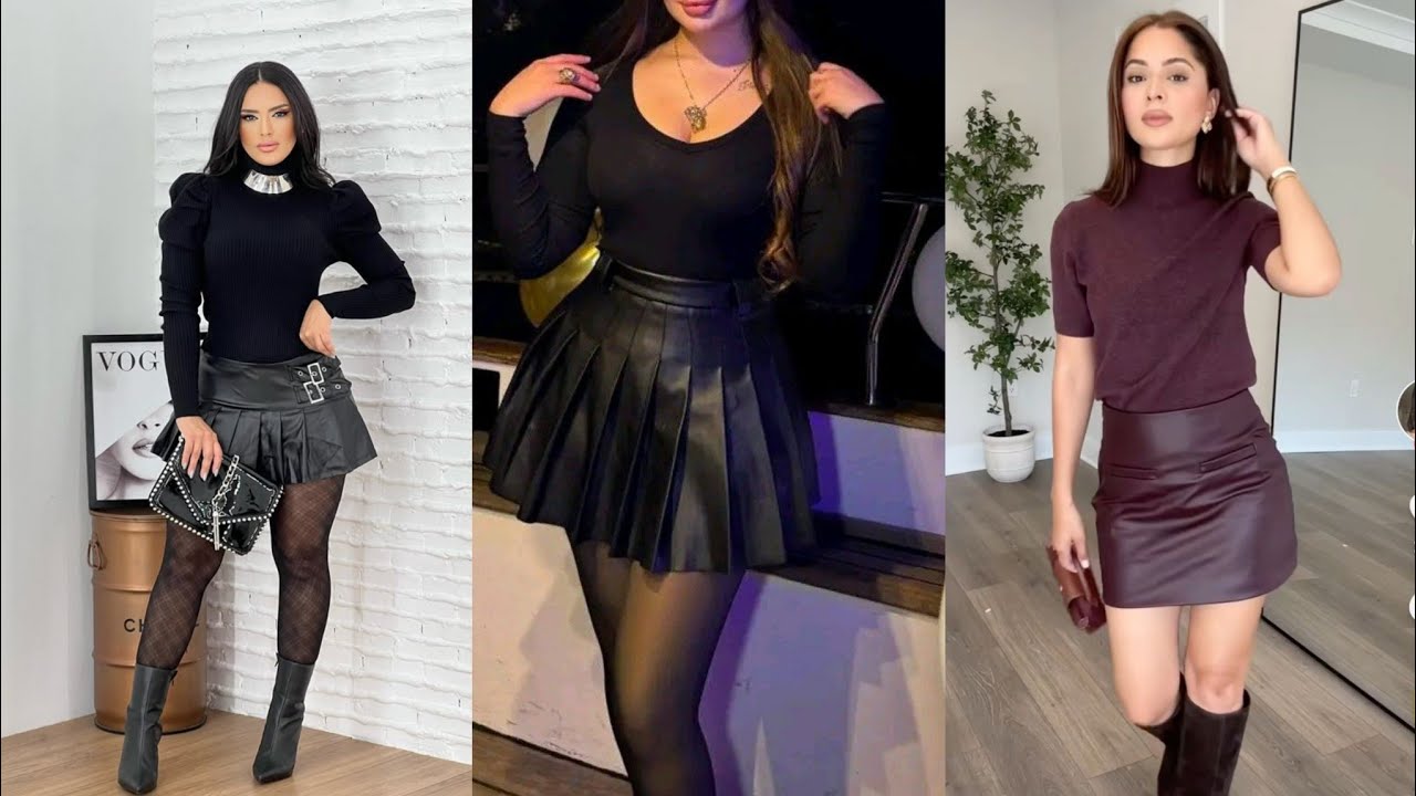 💃 Fierce & Flawless | Statement Leather Mini Skirts for Every Occasion
