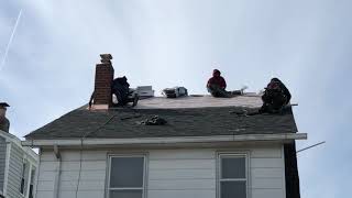 Watch video: Klaus Roofing Systems by Triple H Installing New IKO Dynasty architectural lifetime shingles in Ozone Park, NY