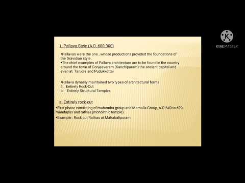 Standard planning and structure of Pallavan style of architecture