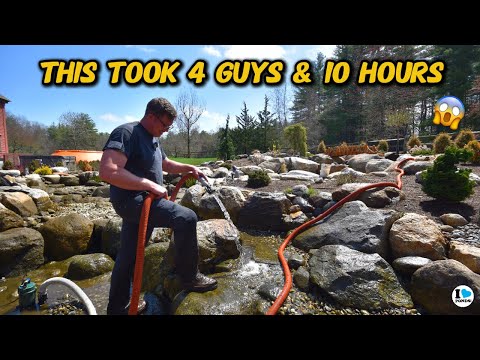 HOW WE CLEAN A 15,000 GALLON SWIM POND!