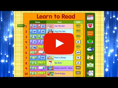 LEARN TO READ Starfall lessons 1 and 2