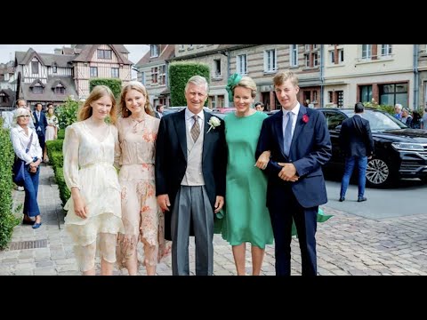 Belgische royals op huwelijk van broer koningin Mathilde in Frankrijk