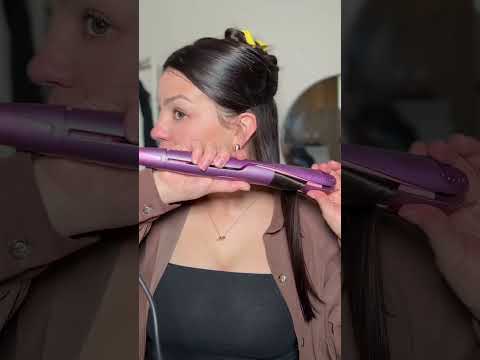 omg the best hair straightener for curls?? #hairtok #hairstraightener #flatiron