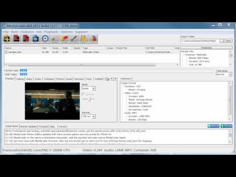 comment regler mediacoder