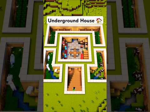 Minecraft Ultimate Underground House Tutorial 🏠 #minecraft