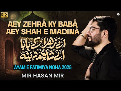 Ayyam e Fatmiya 2025 New Noha | Zahra Ky Baba | Mir Hasan Mir