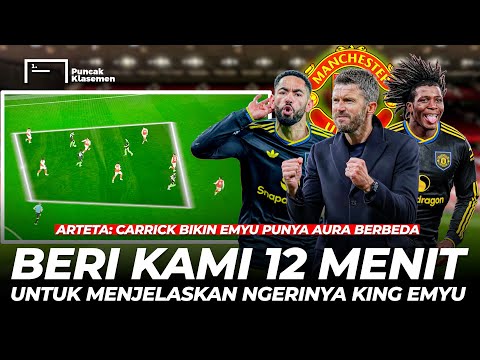 Taktik Carrick Obok-obok Arteta! Pressing Gila 4 Striker Build-up Rapi Kejutkan Arsenal - Man United
