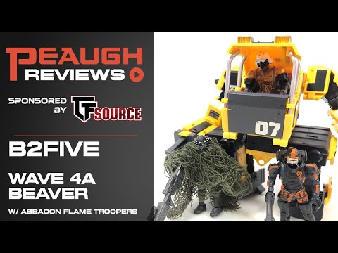 Video Review: B2Five Acid Rain World Wave 4A - Beaver and Abaddon Flame Trooper Set