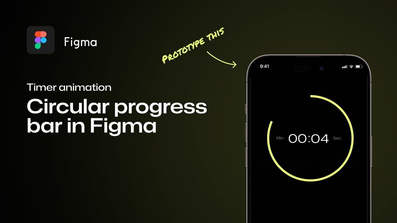 Circular Progress Bar Animation | Figma for Beginners (Part 2 - Timer in Figma)