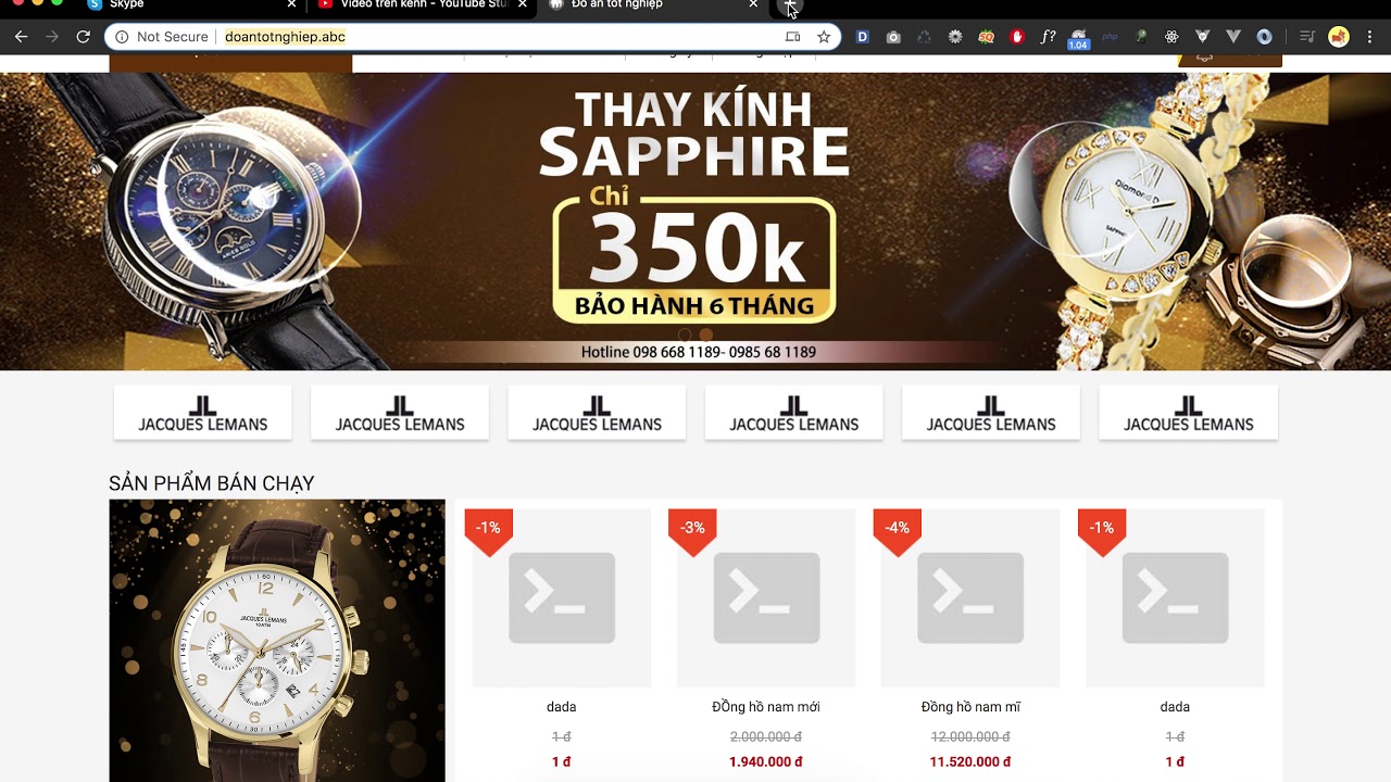 [Seri] - Website đồng hồ - Tạo route và file index trong quản lý slide