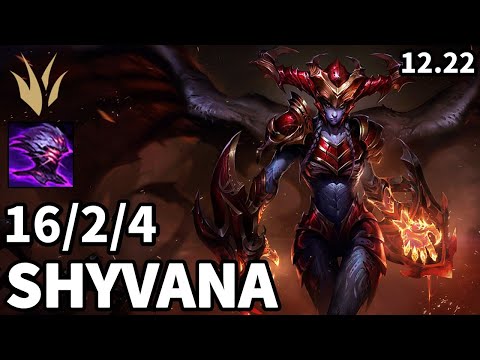 Shyvana Jungle vs Nidalee - KR Master | Patch 12.22